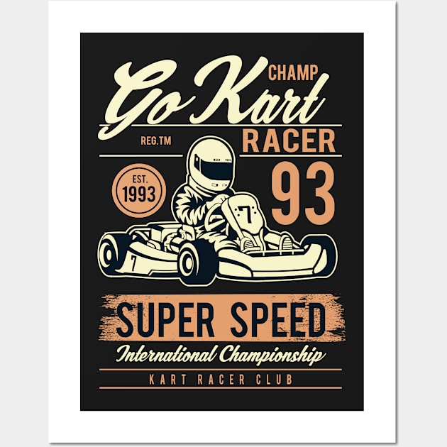 Go Kart Wall Art by PaunLiviu